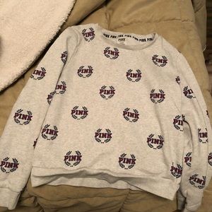 “PINK” crew neck sweater